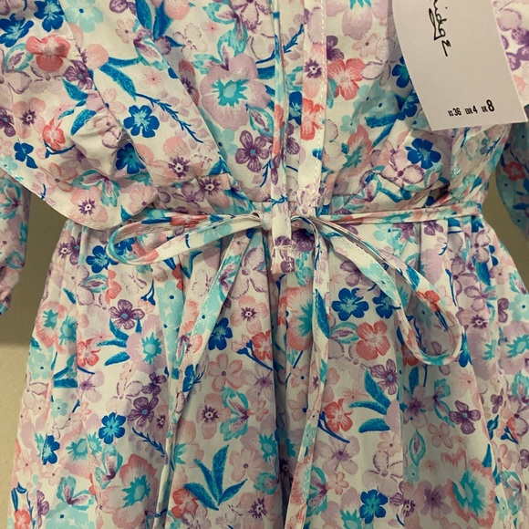 ASOS FLORAL MIDI TIE DRESS - Picture 10 of 15